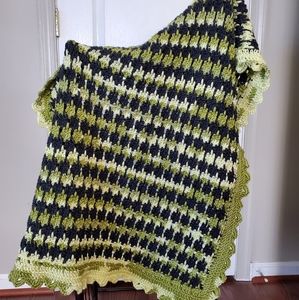 Hand-Made Afghan Throw Blanket 50"x29"